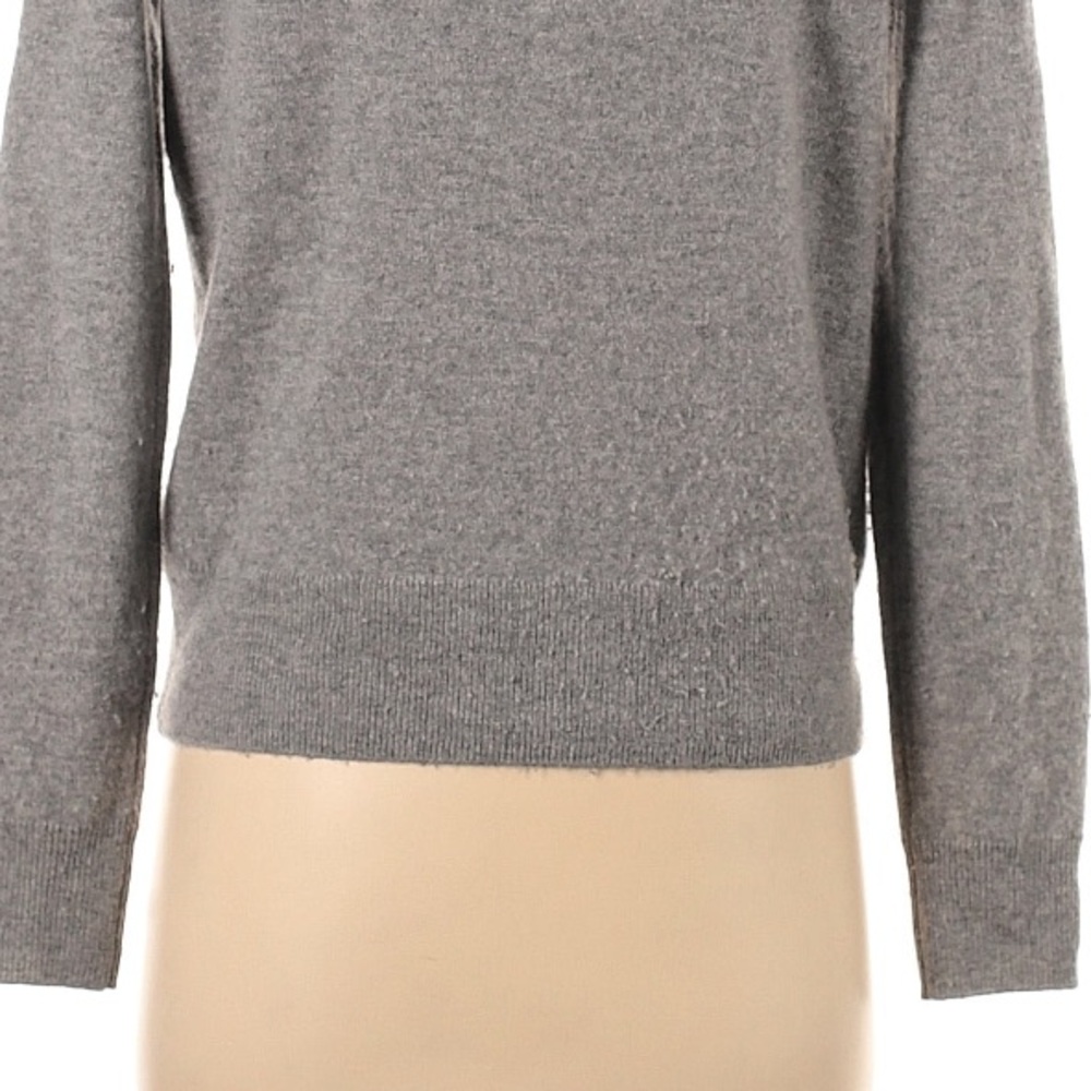 Quince 100% Cashmere Mongolian Cardigan Grey Button Front Sweater Size Small - Picture 8 of 11